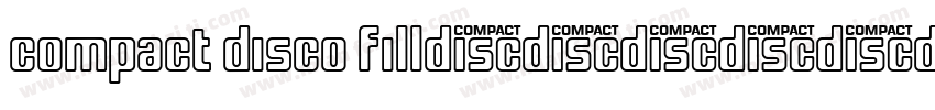 Compact Disco Fill字体转换